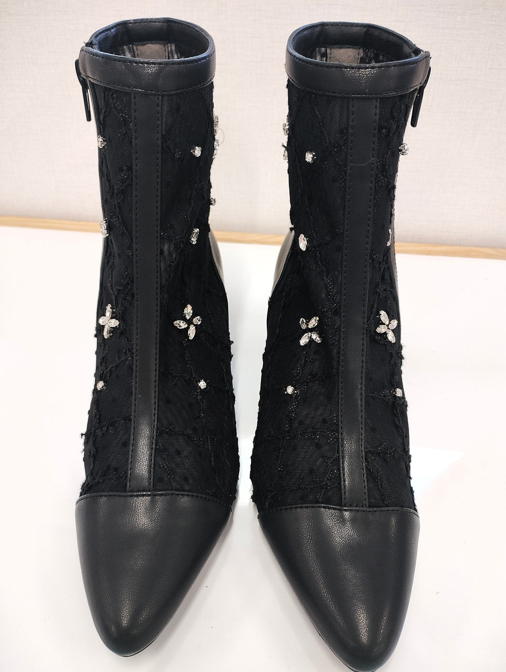 JELLY BEANS シアービジューショートブーツ　M